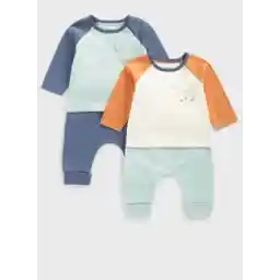 Infant 2 Pack Color Block T-Shirt & Sweatpants Set