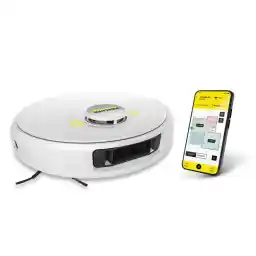 Kärcher RCV 5 Robot Vacuum Cleaner with Wiping Function, App Control, LiDAR Laser Navigation, Dual Laser and AI, Mapping, Room and Obstacle Detection, 5000 Pa, 120 min Running Time, for Hard Floors