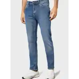 Mid Wash Slim Fit Jeans