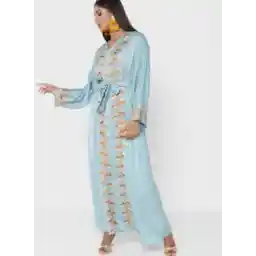 Embroidered Belted Jalabiya