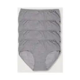 Tutku Women's Gray 4 Pack Lycra Bato Panties ELF568T0924CCM4