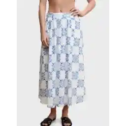 High Waist Printed Skirt
