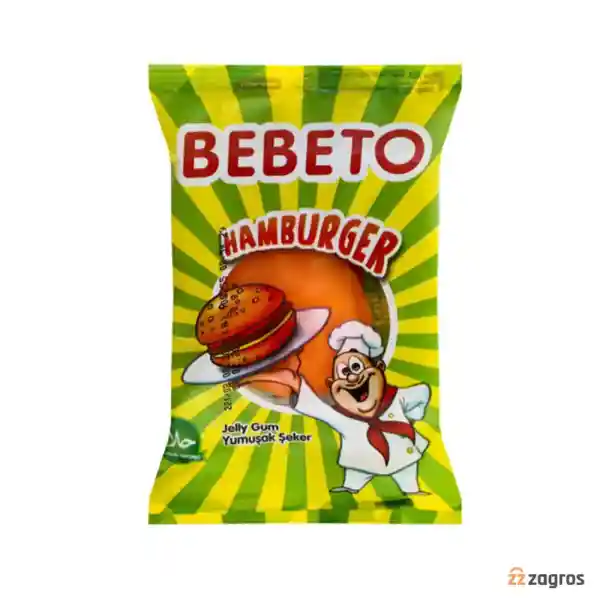 پاستیل ببتو با طرح همبرگر 30 گرم