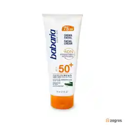 کرم ضدآفتاب باباریا +SPF50 مدل Antipolucion حاوی عصاره آلوئه ورا 75 میل