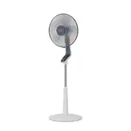 Rowenta VU5645 Turbo Silence Floor Fan, Extra Quiet with Night Mode 45 dB, Height Adjustable, Long Range 8 m, 4 Speed Levels, Swivel Function, Extremely Strong - up to 80 m³/min