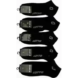 15 Paar LOTTO Sneakersokken Zwart Maat 43-46 Unisex