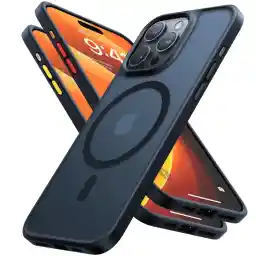 TORRAS Guardian-Mag for iPhone 15 Pro Case for MagSafe No.1 Protective Power and Magnetic Force Mobile Phone Case iPhone 15 Pro Case Shockproof Scratch-Resistant Protective Cover Elegant Matt Black