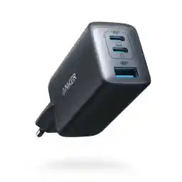 Anker Nano 65W USB C Charger, 3-Port PPS Fast Charger, iPad Charger, Compact Power Supply for MacBook Pro, iPad Pro, Galaxy S20, Dell XPS 13, Note 20, iPhone 17/16/15 Series, Pixels