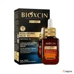 سرم هیالورونیک اسید 3% و پانتنول 5% بیوکسین مناسب انواع پوست 30 میل