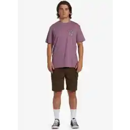 ABYZT02303_SHINE SS Mor Erkek Bisiklet Yaka Regular Fit Desenli T-Shirt