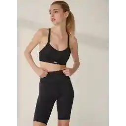 100028200 Lux High RIse Bike Siyah Kadın Standart fit Tayt