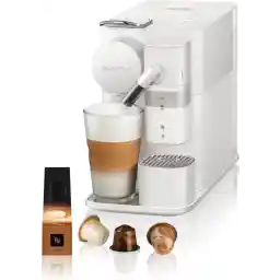 Nespresso De'Longhi Lattissima One Evo Automatic Coffee Maker, Single-Serve Capsule Coffee Machine, Automatic Frothed Milk, Cappuccino And Latte, EN510.W, 1450W, White