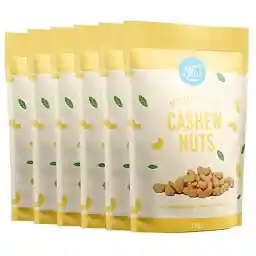 Amazon Brand - Happy Belly Roasted and Salted Cashew Nuts, 150g (Pack of 6)