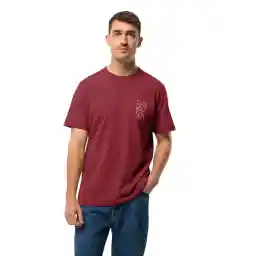 Bordo Erkek Bisiklet Yaka Normal Kalıp T-Shirt 1809791TR_JACK TENT