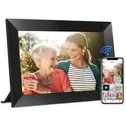 FANGOR 10.1 Inch WiFi Digital Picture Frame 1280x800 HD IPS Touch Screen, Electronic Smart Photo Frame with 32GB Storage, Auto-Rotate, Instantly Share Photos/Videos via Uhale App from Anywhere