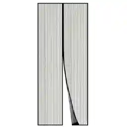 Apalus Fly Screen Door, Magnetic Insect Protection, Ideal for Balcony Doors, Cellar Doors and Patio Doors, Easy to Attach with Adhesive, No Drilling, Cannot be Shortened, 90 x 210 cm, Black