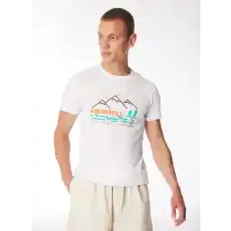 Beyaz Erkek O Yaka Normal Kalıp Baskılı T-Shirt M4TOBIM_TOBI