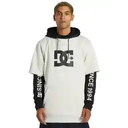 Beyaz - Siyah Erkek Kapüşon Yaka Uzun Sweatshirt ADYFT03375_DRYDEN