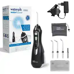 Waterpik Cordless Advanced Waterflosser met 3 Drukinstellingen, Apparaat voor het Verwijderen van Tandplak, Ideaal voor Reizen en Kleinere Badkamers, Met Oplaadbare Accu, Blauw (WP-563EU)
