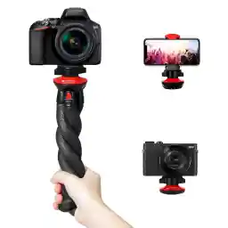 Fotopro Flexibel smartphone-statief, mini-statief, octopusstijl, met telefoonadapter, camerastatief voor iPhone 13, Canon, Sony, Nikon, DSLR