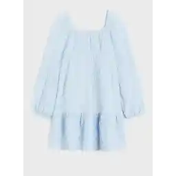 Textured Babydoll Dress