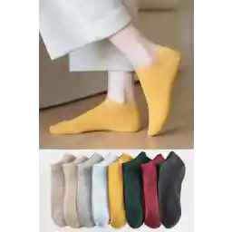 BGK 8 Pairs Women's Colorful Dark Colored Booties Socks