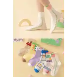 BGK 6 Pairs of Women's Patterned Style Socks