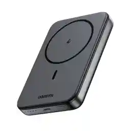 UGREEN Magsafe Power Bank 10000mAh, Wireless Portable Charger Fast Charging, Mobile Phone PD 20W Wired Charging for Samsung S25U, iPhone Magsafe Charger Battery Pack for iPhone 17-12 Series Black