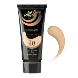 ضد آفتاب کرم پودری مناسب پوست چرب SPF40 بژ خیلی روشن فیتو وان