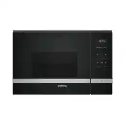 سيمنز iQ500 فرن ميكروويف مدمج مع شواية سعة 25 لتراً BE555LMS0M أسود