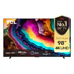 تلفزيون TCL P74 Series 98 بوصة 4K UHD سمارت Google LED 98P745 أسود 2023