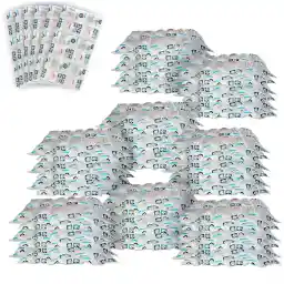 Dry Ice Pack Sheet for Shipping Frozen Food, Reusable Freezer Gel Packs for Coolers, Lunch Box Bag Cold Long Lasting, Cold Shipping Packaging for Mailing perishables 13.3"x 6.5" 2x6 Cells 100 Sheets