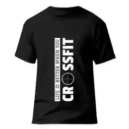 تیشرت ورزشی بدنسازی فشن لاین FTNS 20 | مشکی/سفید