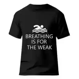 تیشرت ورزشی شنا فشن لاین SWM22 | مشکی/سفید