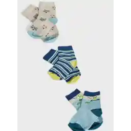 Infant 3 Pack Assorted Socks