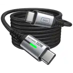 INIU USB C naar USB C Kabel [100W/2M], PD 5A QC 4.0 USB C Snel Opladen USB C-kabel, Type C Nylon Oplaadkabel, Snellaadkabel voor iPhone 17 16 15 Pro Max iPad Air Samsung S24 S23 MacBook Pixel etc