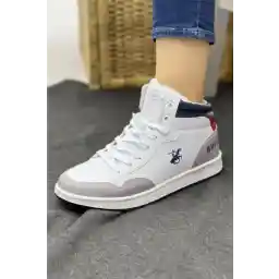 Beverly Hills Polo Club White - High Top Casual Sports Shoes