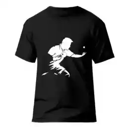 تیشرت ورزشی پینگ پنگ فشن لاین PngPng 46 | مشکی/سفید