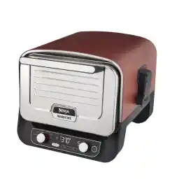 Ninja Woodfire Outdoor Oven, 8-in-1 Pizza Oven, High-Heat Roaster & BBQ Smoker with Roast Rack, Pro-Heat Tray, Pizza Stone, Wood Pellets & Scoop, Electric, 6 Pizza Settings, Burnt Orange OO101EU