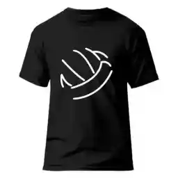 تیشرت ورزشی والیبال فشن لاین VLYBL 27 | مشکی/سفید