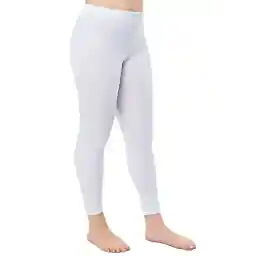 Tutku Women's White Lycra Cotton Long Tights 0173