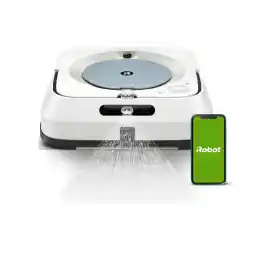 iRobot Braava m6 (m6134) wiping robot with Wi-Fi, precision spray jet and advanced navigation, schedule cleaning, learns and adapts to your home, wet and dry wiping, app control