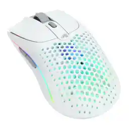 Glorious Model O 2 RGB 68g Ultralightweight Wireless Gaming Mouse - 26,000 DPI, Hybrid 2.4 Ghz/Bluetooth Wireless, 6 Programmable Buttons, 210h Battery Life, Backlit Mouse for PC & Laptop - White