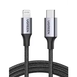 UGREEN Lightning Cable 2M [MFi Certified] 2.4A, iPhone Charger Cable USB A to Lightning Cord Power Delivery PD 20W, Compatible for iPhone 14/14 Pro/Plus/Pro Max, 6-13 All Series, iPad