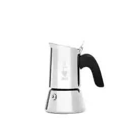 Bialetti - Venus: 2 Cups Ocak Üstü Espresso Pişirici - 85ml - Gümüş Renk - Paslanmaz Çelik Gövde - Patentli Güvenlik Valfi - Tüm Ocak Türleri İçin Uygundur (İndüksiyon Hariç)