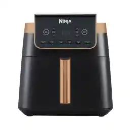 Ninja Airfryer MAX PRO, 6.2L, Gebruikt Geen Olie, Grote Vierkante Enkele Lade, Braden, Bakken, Airfryen, Gezinsformaat, Antiaanbaklaag, Vaatwasmachinebestendig Mandje en Crisperplaat, AF180EUCP