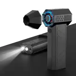 KOJIHOMU Air Duster, Electric Air Duster, Blower, Car Wash, 4 Levels of Air Flow Adjustment, Small and Powerful, 5,000 mAh Large Capacity Battery, Cordless Rechargeable, Multi-Purpose (PC Cleaning,