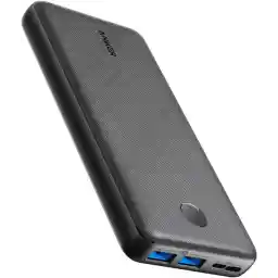 Anker Power Bank, 325 Portable Charger (PowerCore Essential 20K) 20000mAh Battery Pack with High-Speed PowerIQ Technology and USB-C (Input Only) for iPhone, Samsung Galaxy, and More