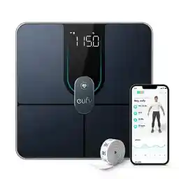 eufy Smart Scale P2 Pro, Weight Scale with Wi-Fi, Bluetooth Weighning Scale, 16 Measurements Including Weight, Heart Rate, Body Fat, BMI, Muscle & Bone Mass, 3D Virtual Body Mode, 50 g/0.1 lb