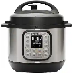 Instant Pot Akıllı Pişirici, 3 Litre Kapasite, Elektrikli Düdüklü, Yavaş Pişirme, Pilav Pişirme, Kızartma Modu, Yoğurt Hazırlayıcı, Buharlı Pişirme Ve Yemek Isıtma Özelliği, Paslanmaz Çelik/Siyah